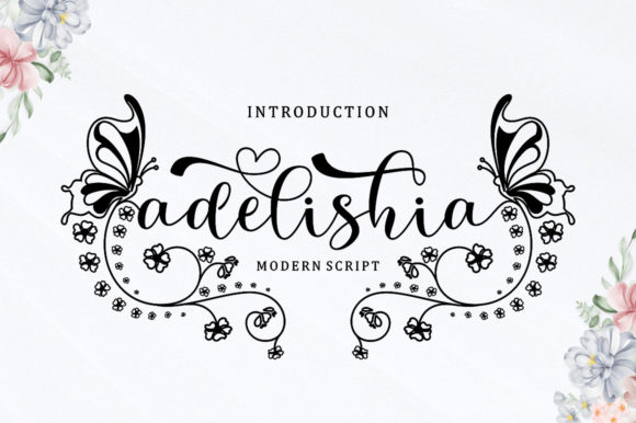 Adelishia Script: A Delicate Typeface for Editorial Design