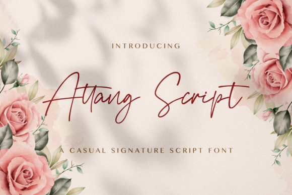 Attang Script: Elegant Font for Creative Makers