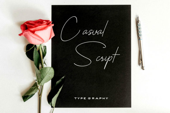 Casual Script: A Delicate Display Font