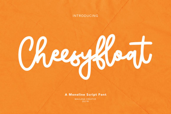 Cheesyfloat Script: A Whimsical Font for Makers