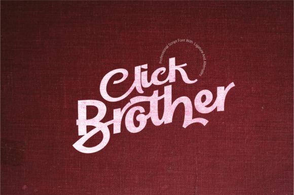 Click Brother Script: A Bold Font for Business