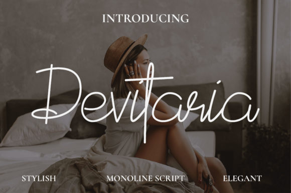 Devitaria Script: Elegant Font for Editorial Design