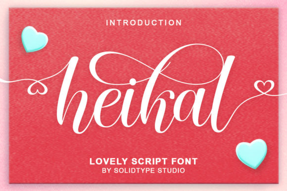 Heikal Script: Elegant Handwritten Font for Crafters