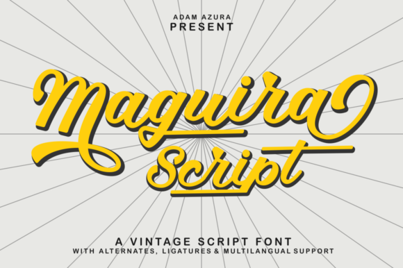 Maguira Script: A Bold Font for Business