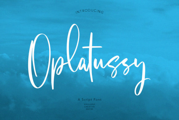 Oplatussy Script: A Font for Elegant Branding