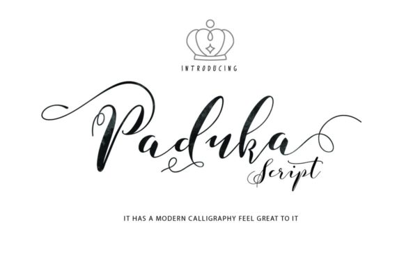 Paduka Script: A Stylish Font for Creative Makers