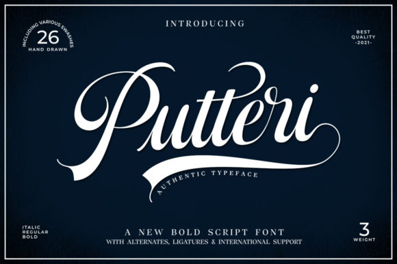 Putteri Script: A Font for Creative Campaigns