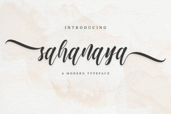 Sahanaya Script: A Stylish Font for Creative Projects
