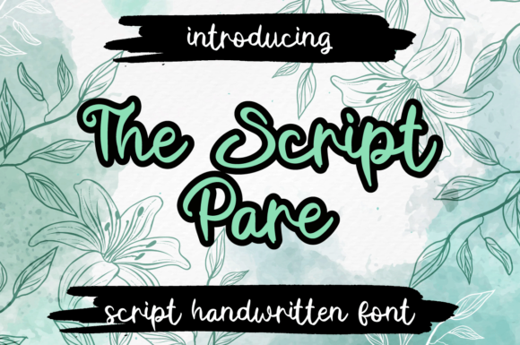 The Script Pare: A Handwritten Font for Elegant Design